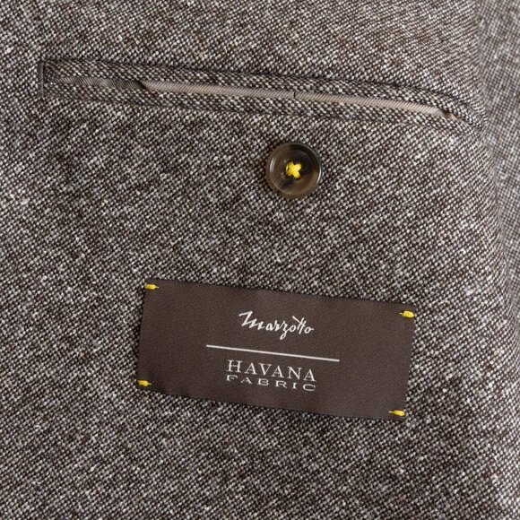 Banana Republic Italian Tweed Brown Suit 2pcs Jacket 42R Pants 36R - Picture 8 of 16